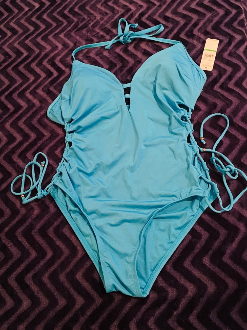 Laundry by Design blue Swimsuit One-piece size L